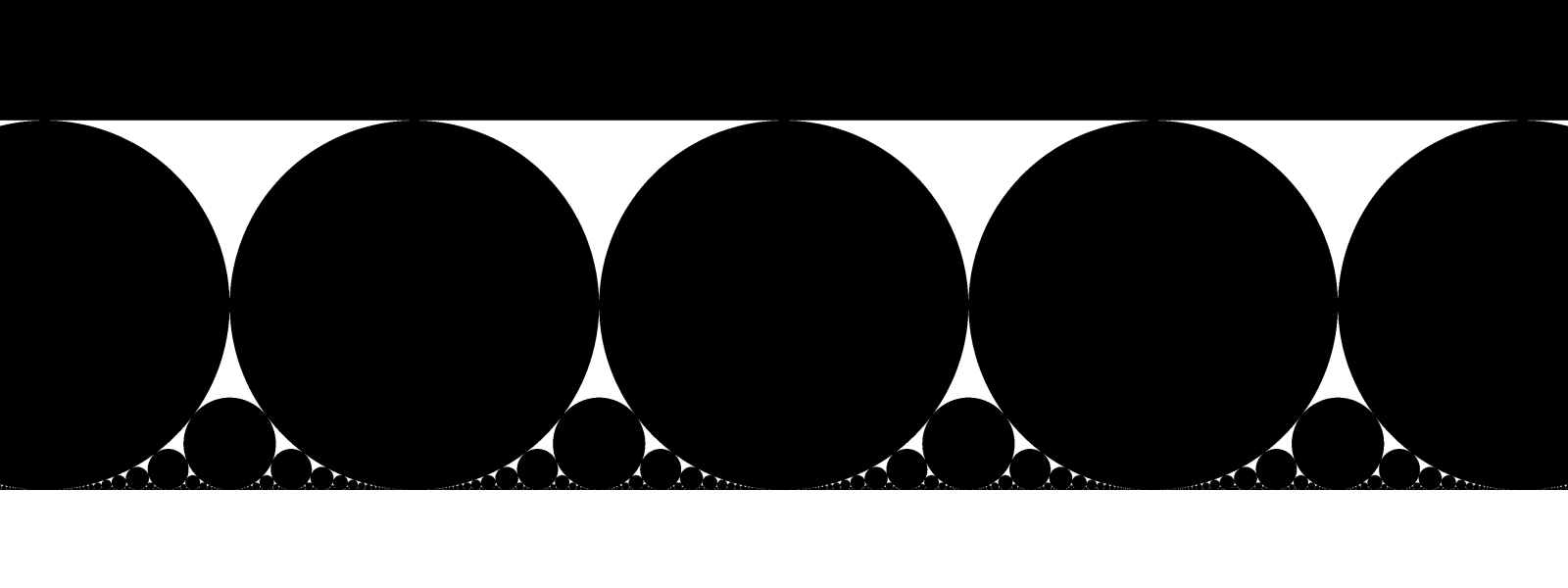 Vertical slice of Gaussian Ford balls